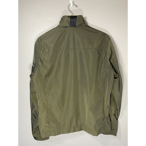 Lucky Brand Jacket Green Lightweight Mid Length Bomber Style Full Zip Hood *FLAW - Picture 7 of 12